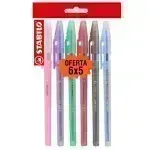 Bolígrafo, Liner 808, Punta Fina 0.38 mm, cuerpo traslúcido, Pack x 6 Unds. 6 Colores Surtidos