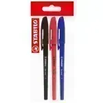 Bolígrafo, Re-Liner 868F, Punta Aguja 0.5 mm, Pack x 3, Azul, Negro, Rojo