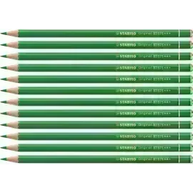 Lápices de Color, Original, Cuerpo Hexagonal, Mina 2.5 mm, Caja x 12 Unds.,  Verde Cinabrio