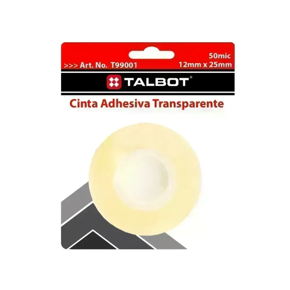 Cinta Adh. Transparente, 19 mm x 33 m, Blister x 1 Und. T-99001