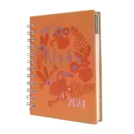 Agenda, ESPIRAL DISEÑOS diaria 11.60 cm x 16.50 cm