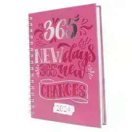 Agenda, ESPIRAL DISEÑOS, diaria  14.50 cm x 20.50 cm