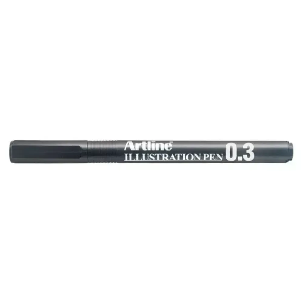 Tiralineas, Ilustration Pen, 0.3 mm, Negro, 1 Und.
