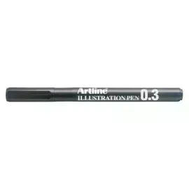 Tiralineas, Ilustration Pen, 0.3 mm, Negro, 1 Und.