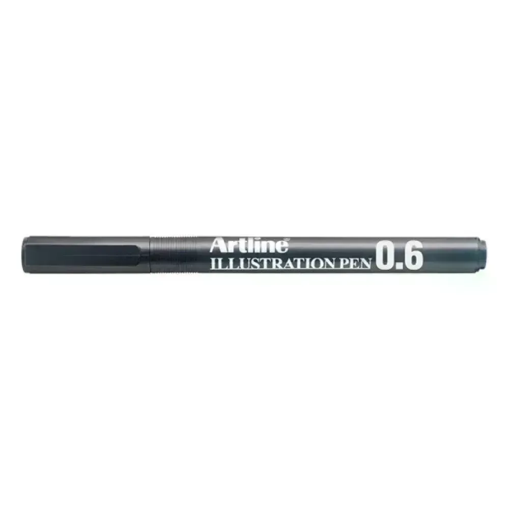 Tiralineas, Ilustration Pen, 0.6 mm, Negro, 1 Und.