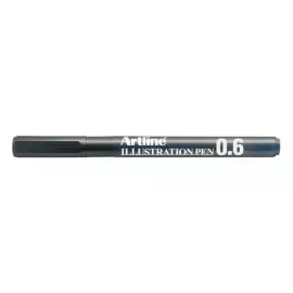 Tiralineas, Ilustration Pen, 0.6 mm, Negro, 1 Und.
