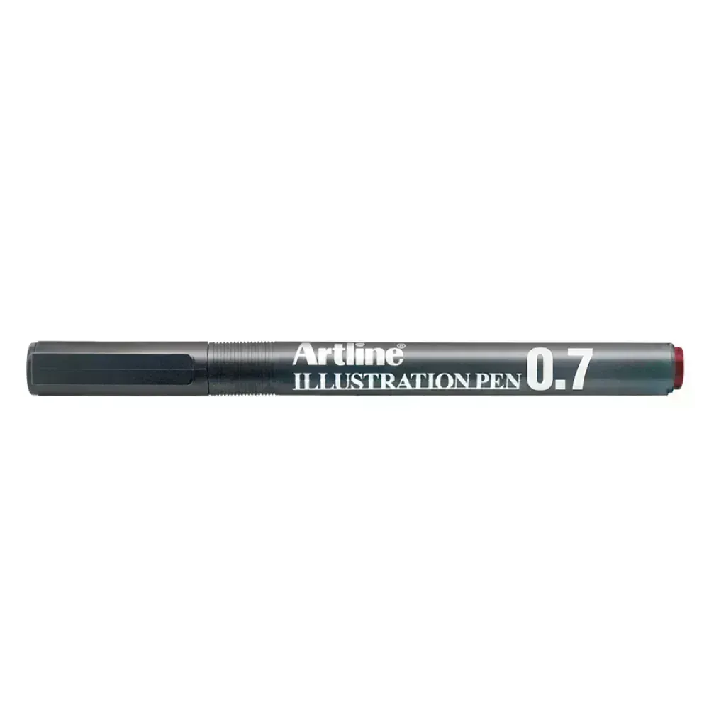 Tiralineas, Ilustration Pen, 0.7 mm, Rojo, 1 Und.