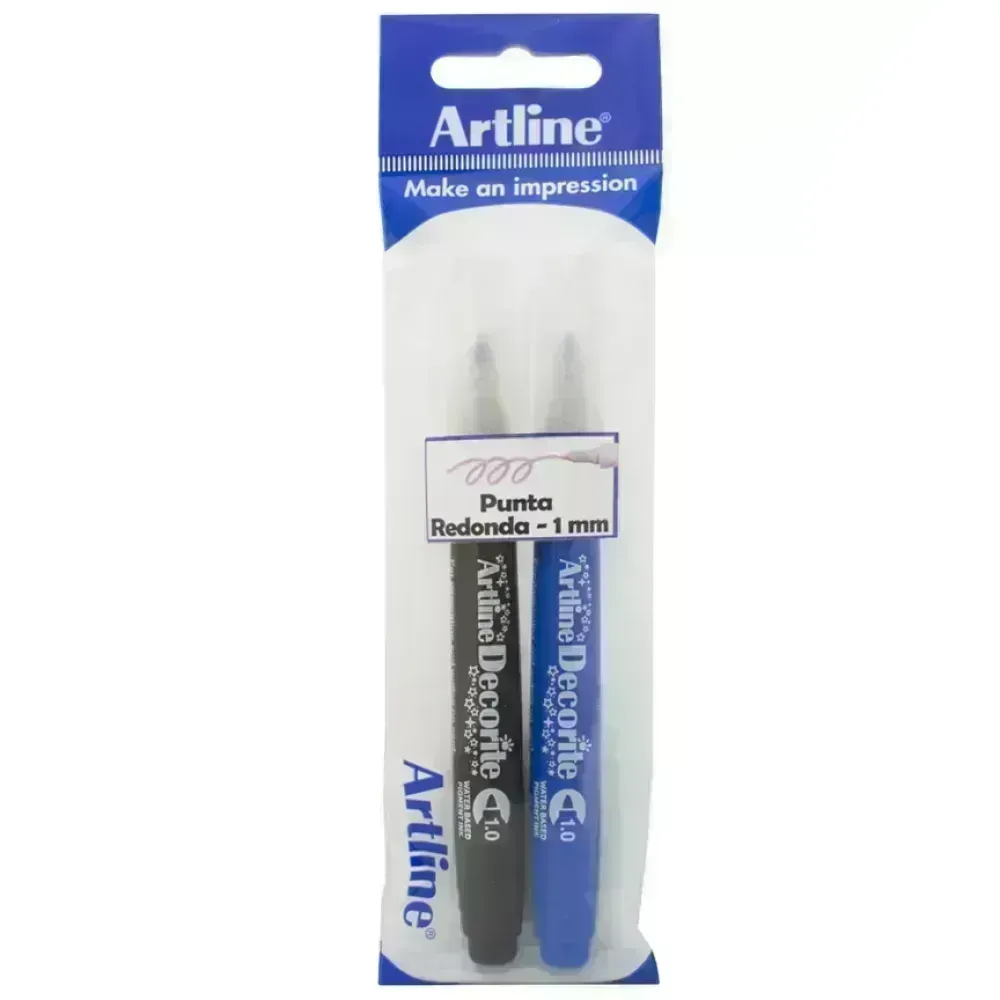 Marcadores, Decorite, 1.0 mm, Pack x 2 Unds. A-N
