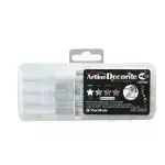 Marcadores, Decorite, 1.0 mm, Est. Rígido x 4 Unds. Col. Básicos