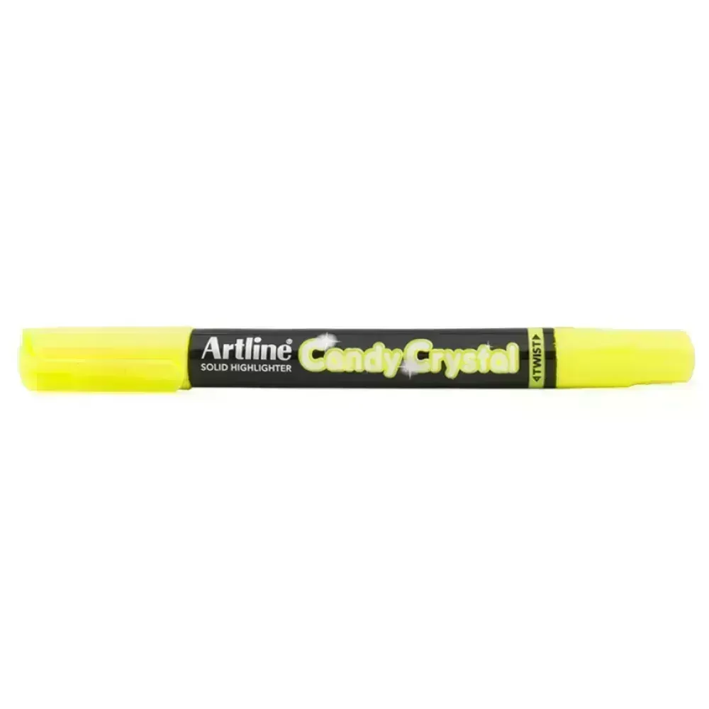 Resaltador Seco, Candy Crystal, Amarillo Fluo, 1 Und