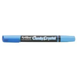 Resaltador Seco, Candy Crystal, Azul Fluo, 1 Und