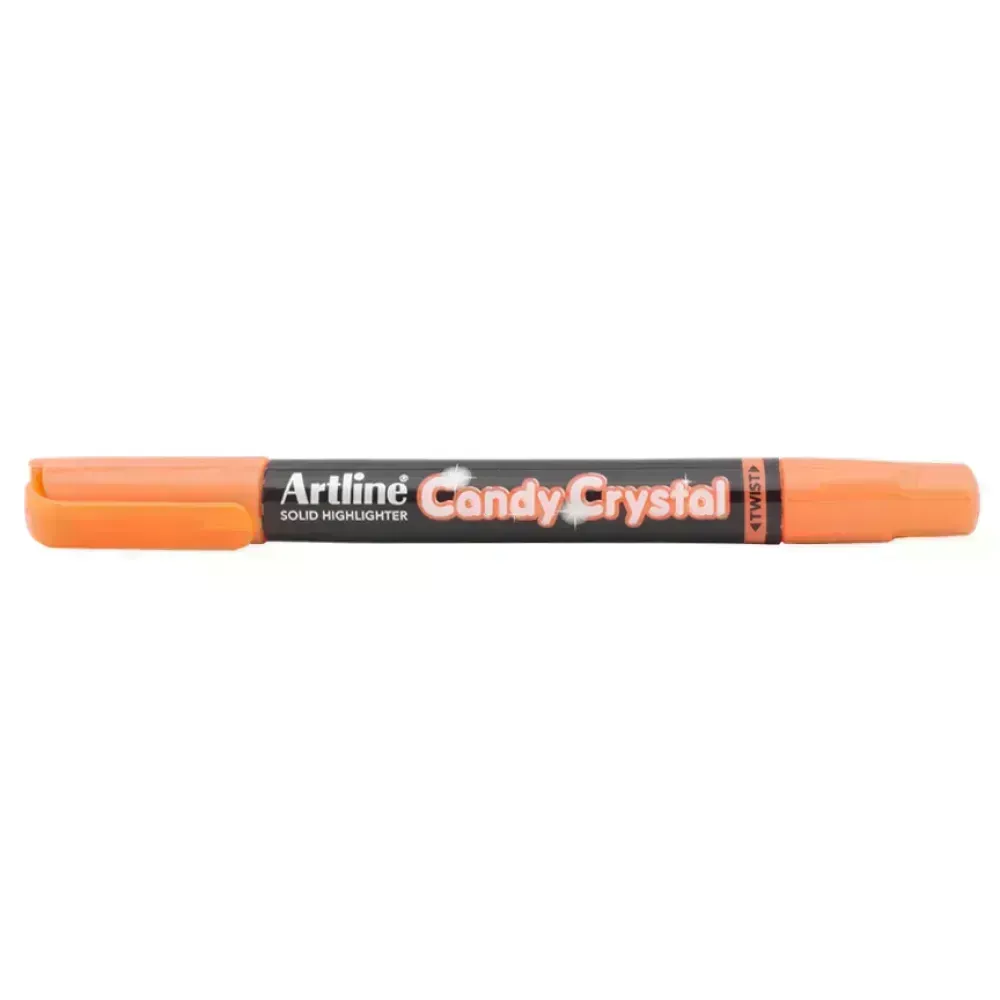Resaltador Seco, Candy Crystal, Naranja Fluo, 1 Und
