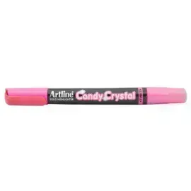 Resaltador Seco, Candy Crystal, Rosado Fluo, 1 Und