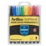 Marc. Permanente, Supreme, 1.0 mm, Est x 8 Unds. Col. Surt.