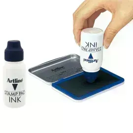 Tinta Recarga p. Almohadilla,  Roll-on x 50 mL, Negro, 1 Und.
