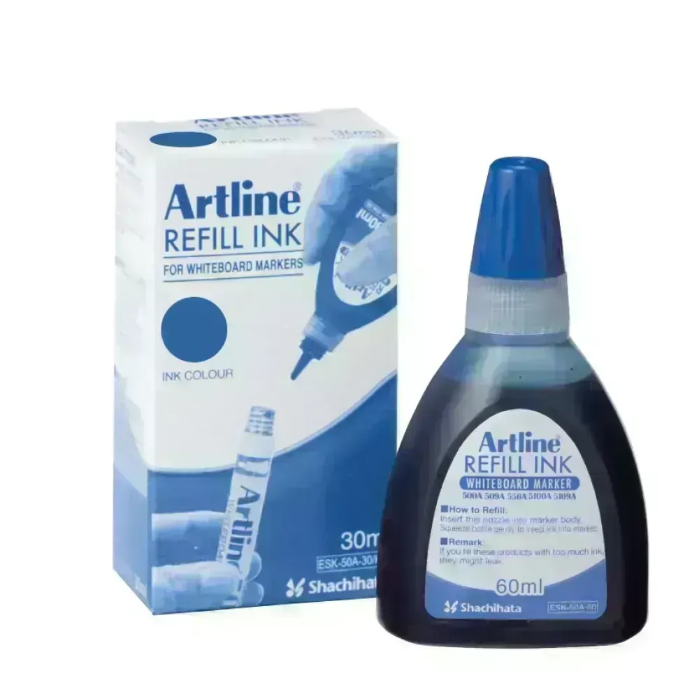 Tinta Recarga p. Marc. Pizarra,  Bot x 30 mL, Azul, 1 Und.