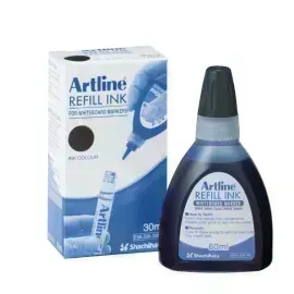 Tinta Recarga p. Marc. Pizarra,  Bot x 30 mL, Negro, 1 Und.