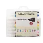 Marcadores, Decorite, 1.0 mm, Est x 8 Unds. Colores Básicos