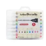 Marcadores, Decorite, 1.0 mm, Est x 8 Unds. Colores Metálicos