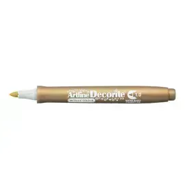Marcadores, Decorite, 1.0 mm, Dorado Metálico, 1 Und. 