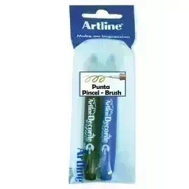 Marcadores, Decorite, Brush/Pincel, Pack x 2 Unds. A-N