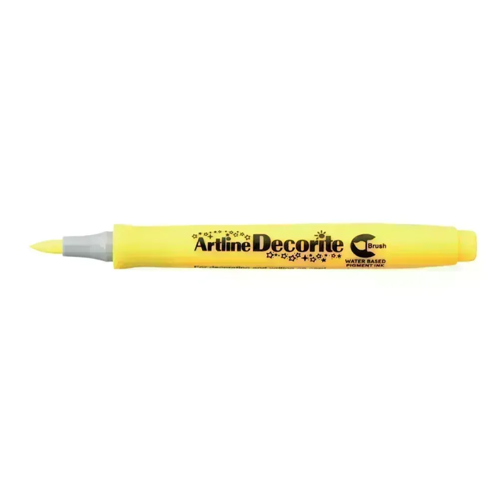 Marcadores, Decorite, Brush/Pincel, Amarillo, 1 Und. 