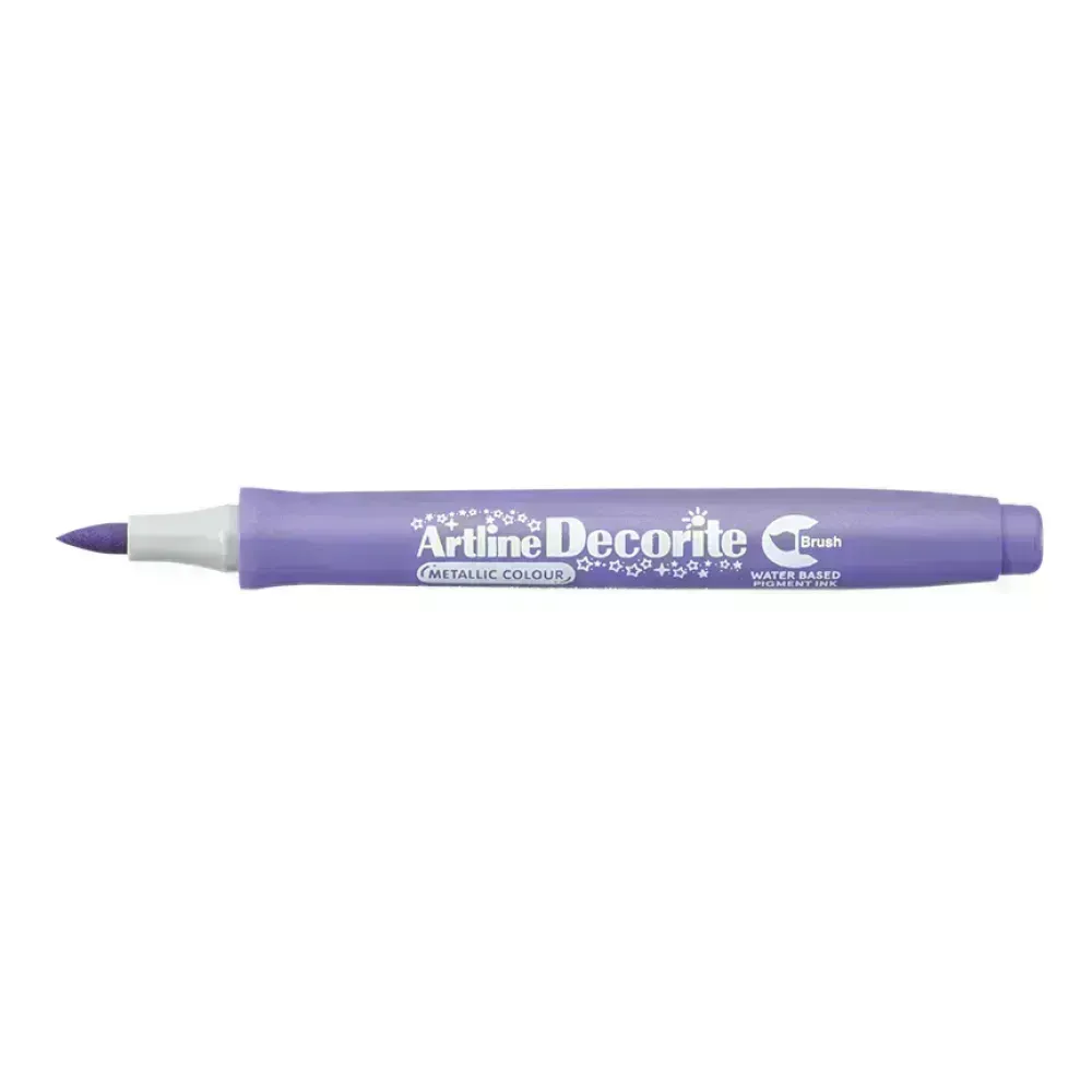 Marcadores, Decorite, Brush/Pincel, Morado Metálico, 1 Und. 
