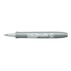 Marcadores, Decorite, Brush/Pincel, Plateado Metálico, 1 Und. 