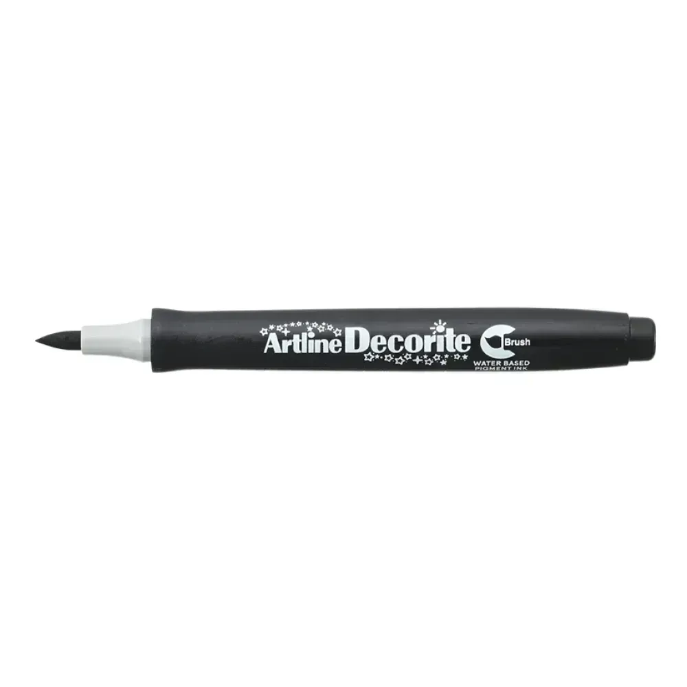 Marcadores, Decorite, Brush/Pincel, Negro, 1 Und. 