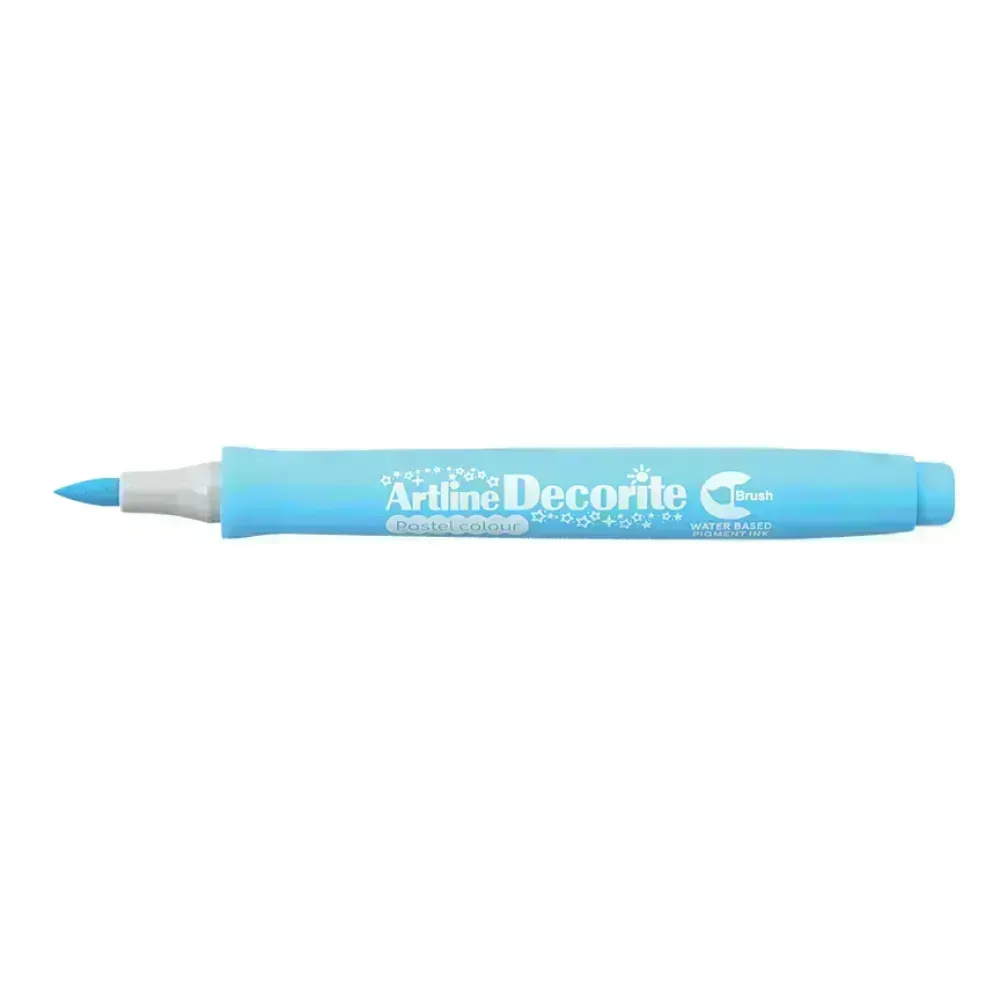 Marcadores, Decorite, Brush/Pincel, Azul Pastel, 1 Und. 