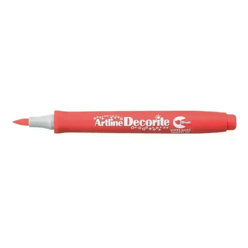 Marcadores, Decorite, Brush/Pincel, Rojo, 1 Und. 
