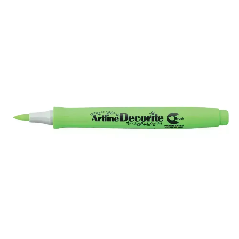 Marcadores, Decorite, Brush/Pincel, Verde Claro, 1 Und. 