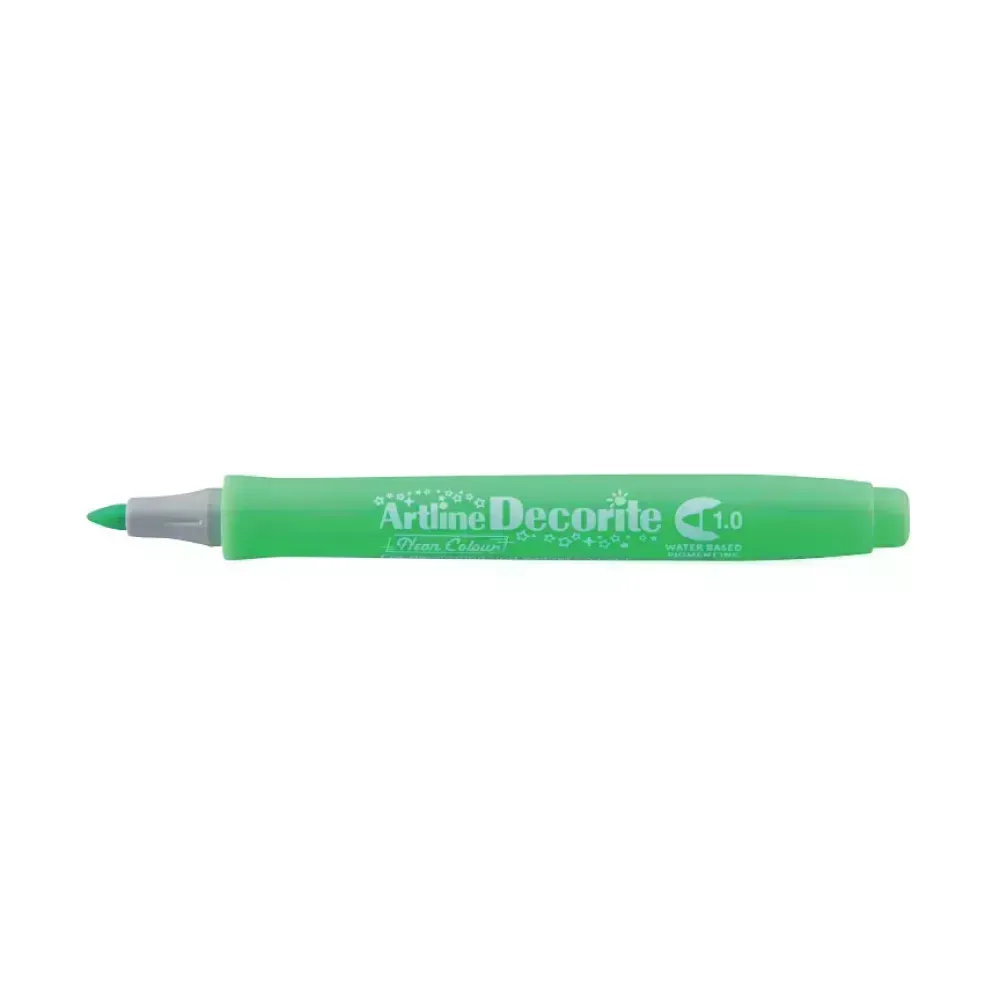 Marcadores, Decorite, 1.0 mm, Verde Neón, 1 Und. 