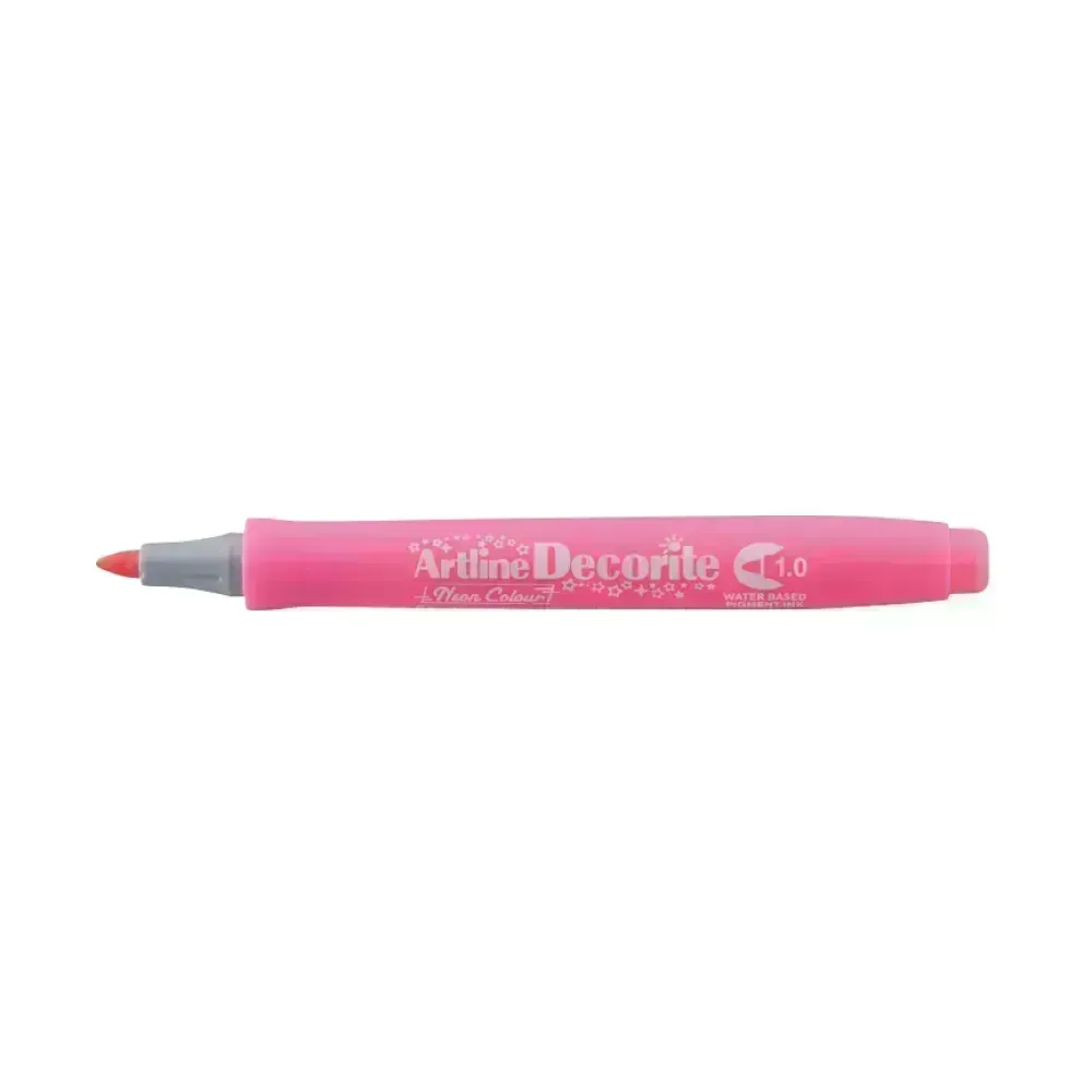 Marcadores, Decorite, 1.0 mm, Rosado Neón, 1 Und. 