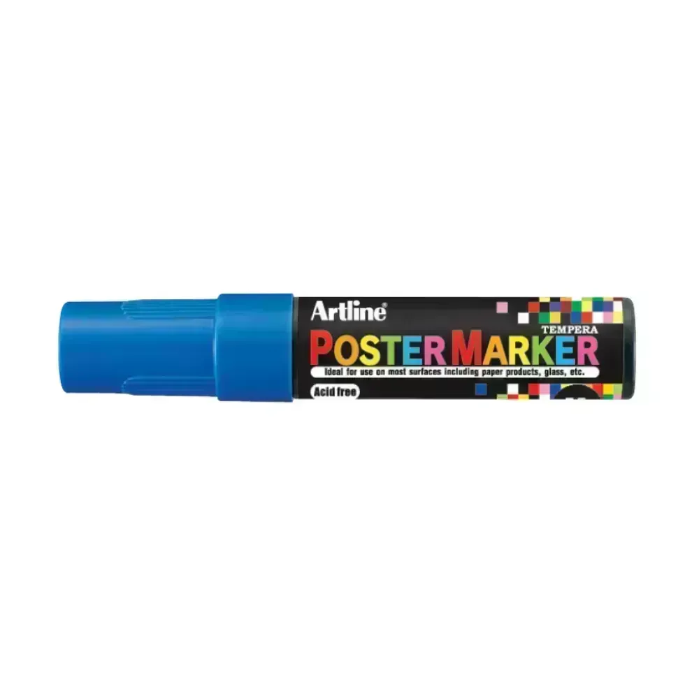 Marcadores, Poster Marker, 12.0 mm, Azul, 1 Und