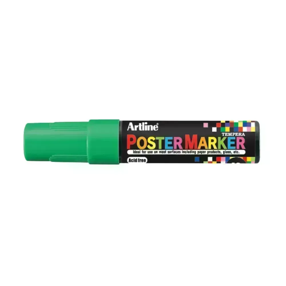 Marcadores, Poster Marker, 12.0 mm, Verde Neón, 1 Und