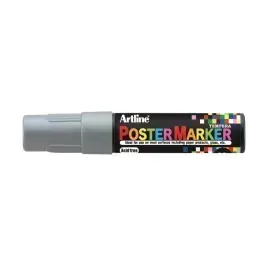Marcadores, Poster Marker, 12.0 mm, Plateado Metálico, 1 Und