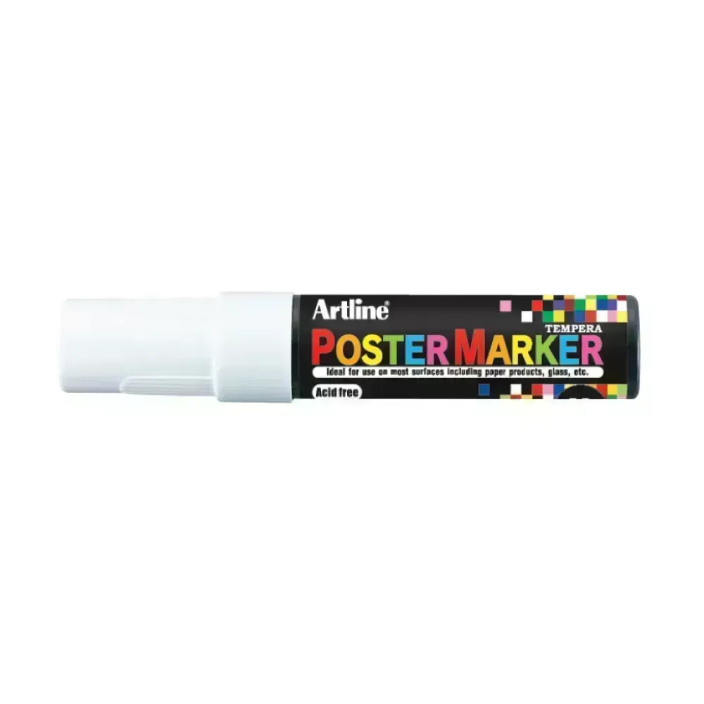 Marcadores, Poster Marker, 12.0 mm, Blanco, 1 Und