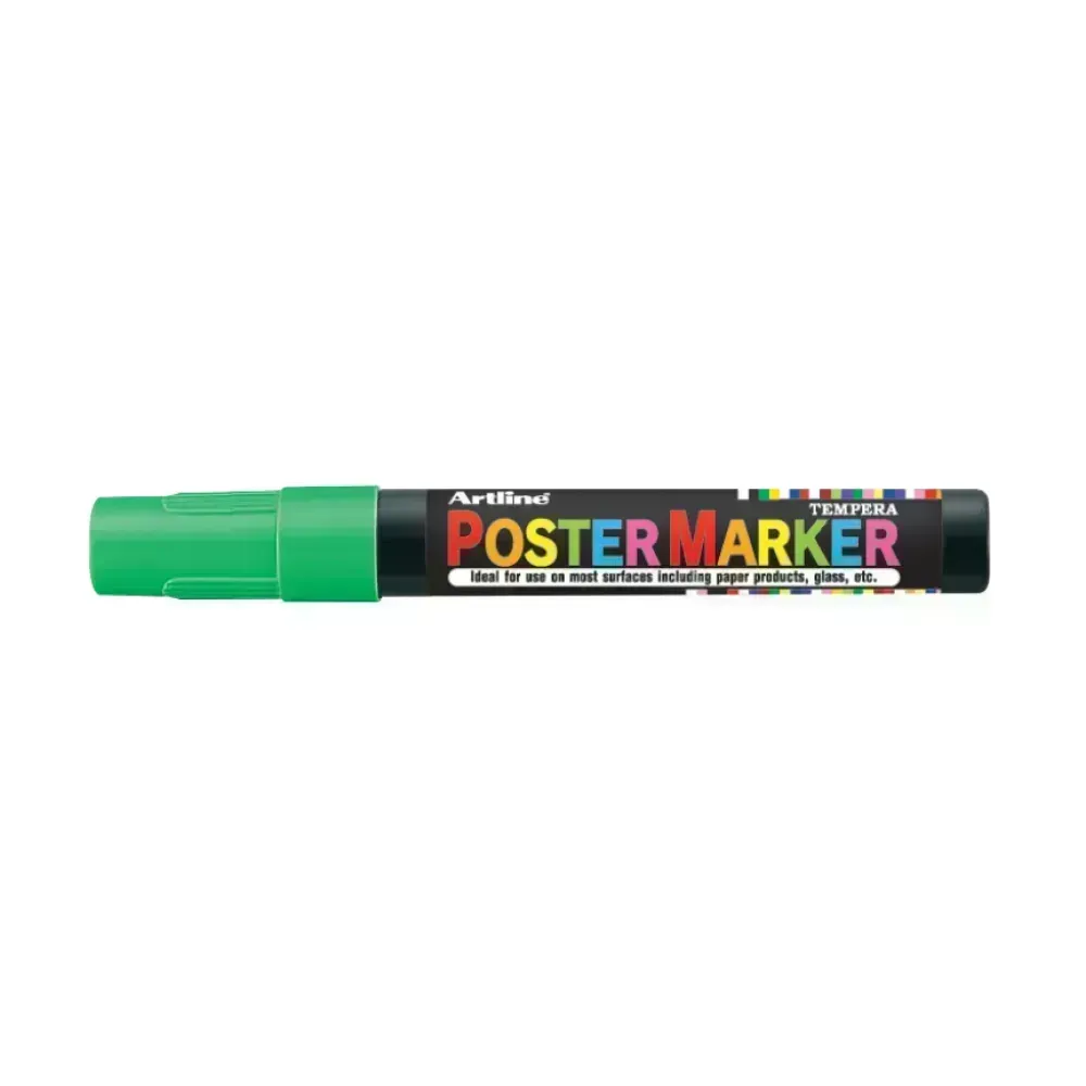 Marcadores, Poster Marker, 2.0 mm, Verde Neón, 1 Und