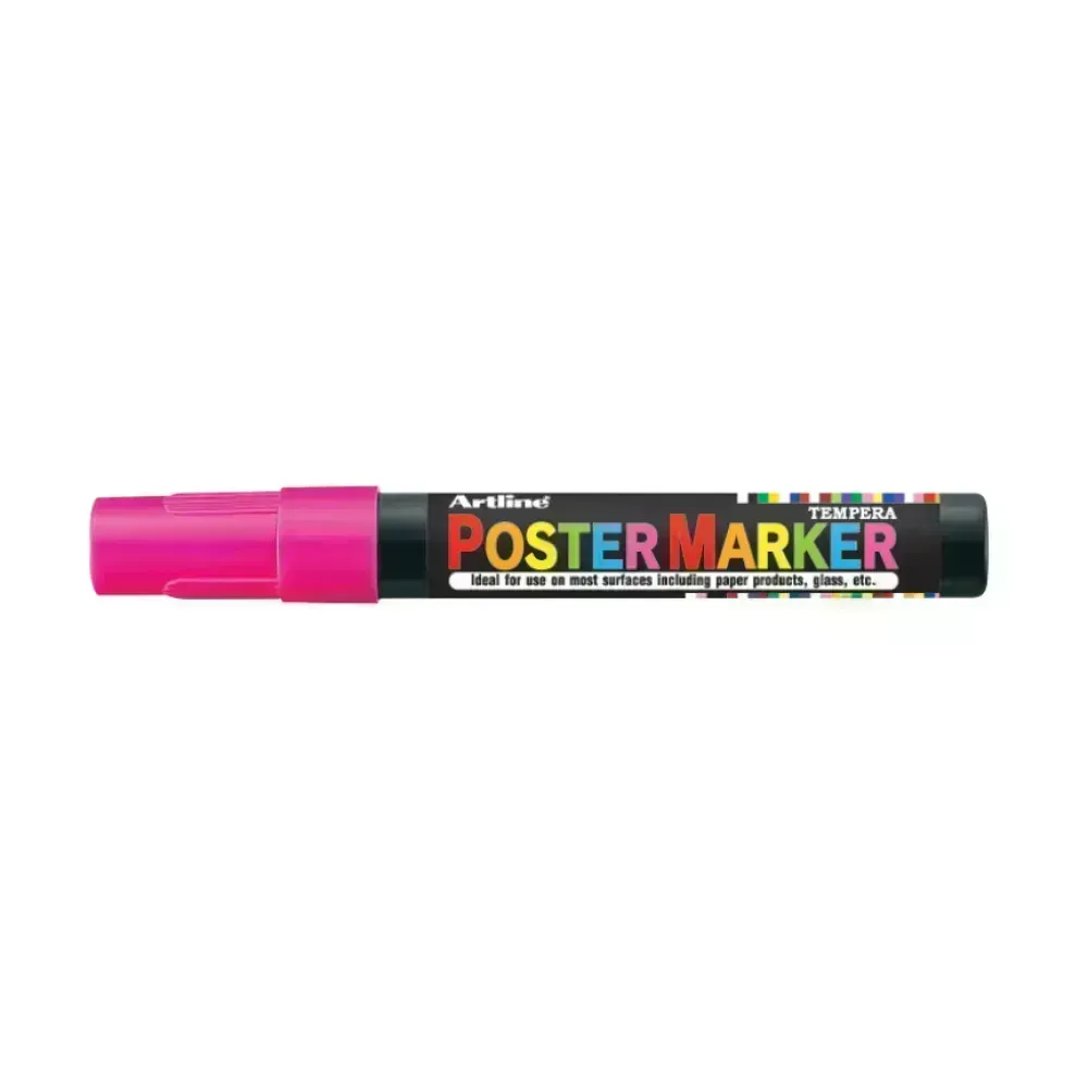 Marcadores, Poster Marker, 2.0 mm, Rosado Neón, 1 Und
