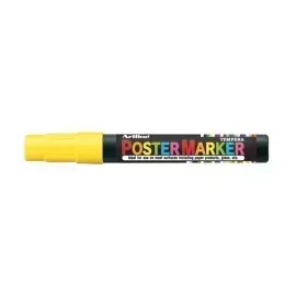 Marcadores, Poster Marker, 2.0 mm, Amarillo Neón, 1 Und