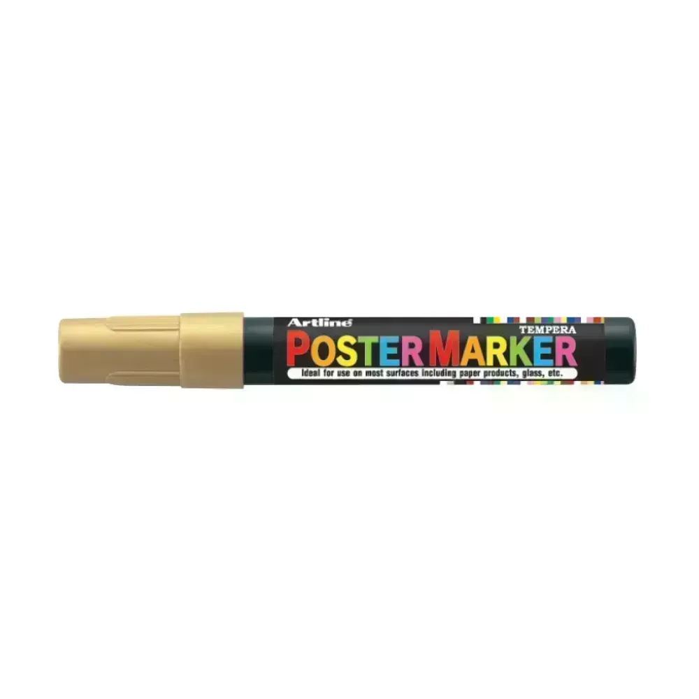 Marcadores, Poster Marker, 2.0 mm, Dorado Metálico, 1 Und