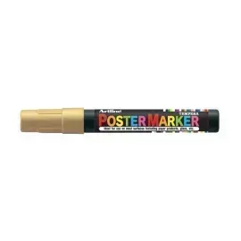Marcadores, Poster Marker, 2.0 mm, Dorado Metálico, 1 Und