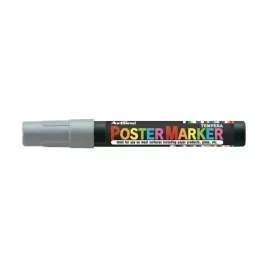 Marcadores, Poster Marker, 2.0 mm, Plateado Metálico, 1 Und