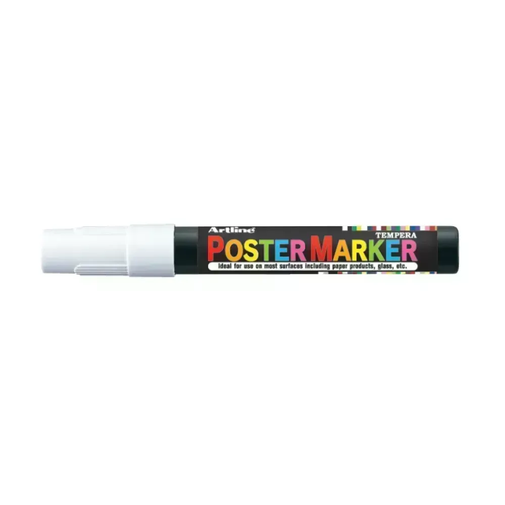 Marcadores, Poster Marker, 2.0 mm, Blanco, 1 Und
