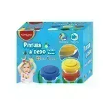 Pintura al Dedo Escolar, Caja x 6 Colores x 25 mL. 