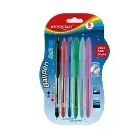 Bolígrafos, Soft Jet, 0.7 mm, Blister x 6 surtido