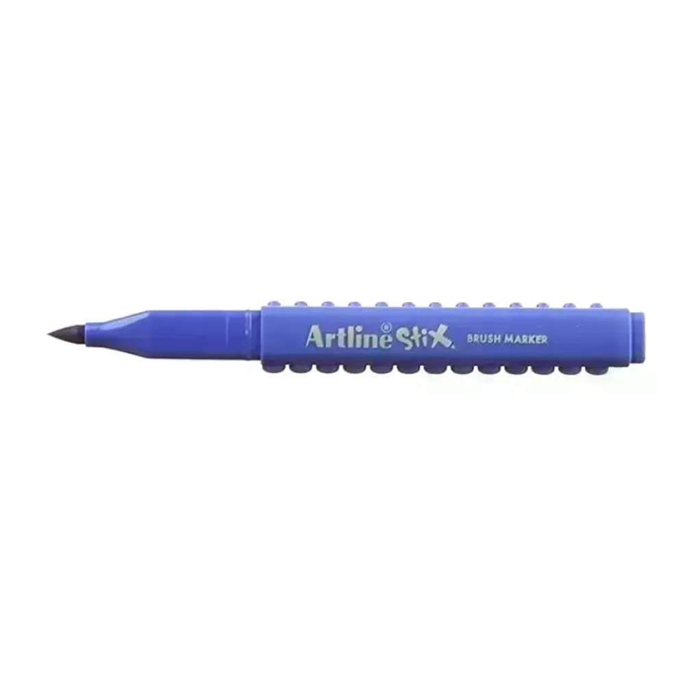 Marcadores, Stix, Brush/Pincel, Azul Brilloso, 1 Und. 