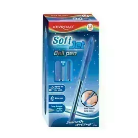 Bolígrafos, Soft Jet, 0.7 mm, Azul, Caja x 12 Unds.