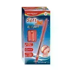 Bolígrafos, Soft Jet, 0.7 mm, Rojo, Caja x 12 Unds.
